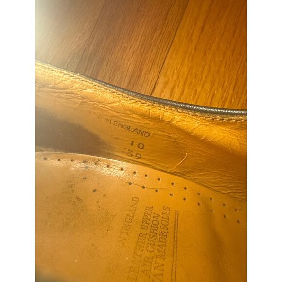 Dr. Martens Vtg Size 9 Black Leather The Original Oxford Shoes England Loafers main image 10